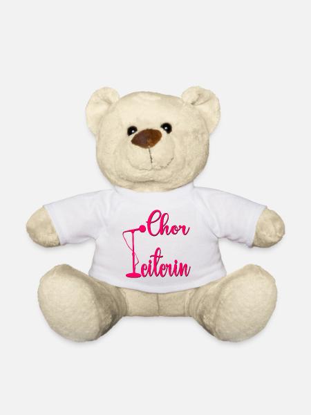 Hobby Chor Leitung Chorleiterin - Teddy - Weiß