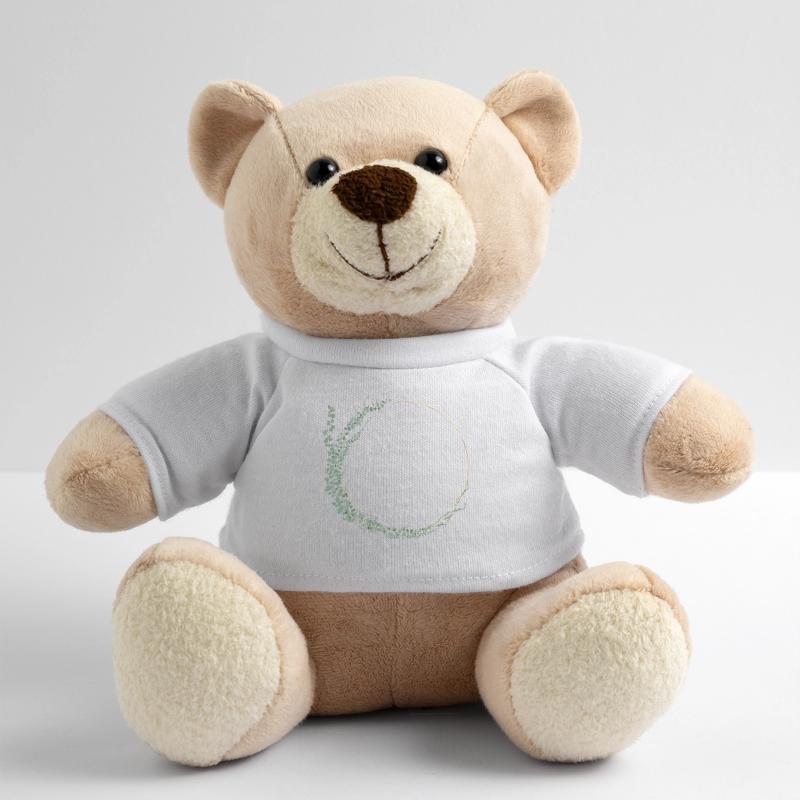Eucalyptus wreath, personalizable Teddy Bear