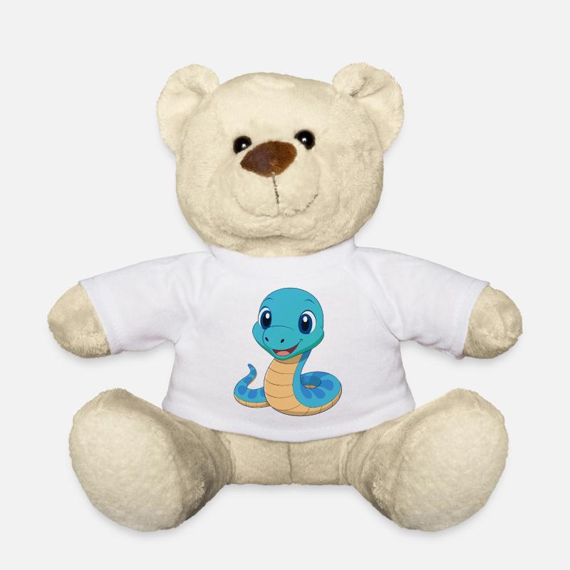 Bébé serpent boa - Nounours - blanc