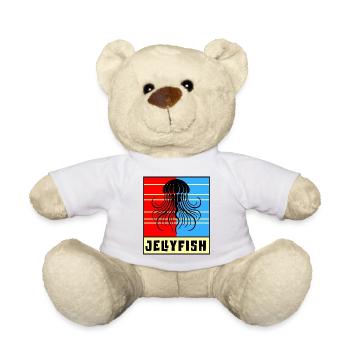 Qualle – Retro Design - Teddy - Weiß - Vorne