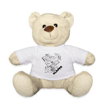 Klapprad Faltrad Bike Reiserad Campingrad Geschenk - Teddy - Weiß - Vorne