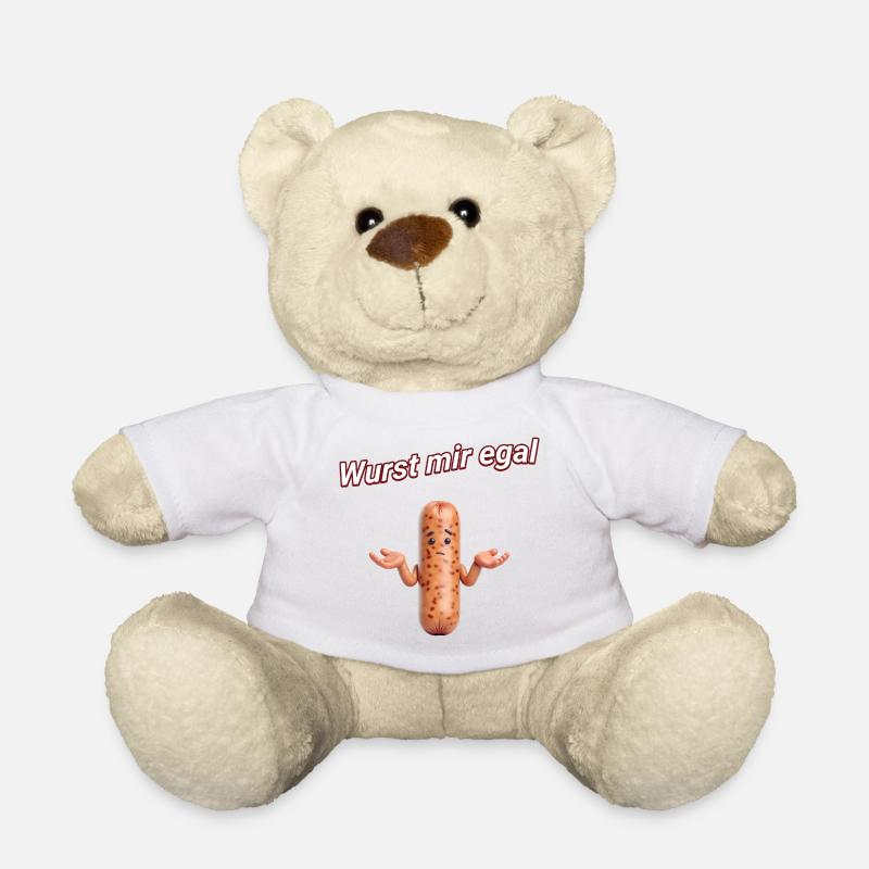 Wurst mir egal - Teddy - Weiß