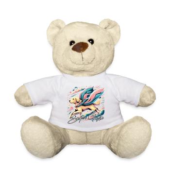 Super chien Golden Retriever Goldie Cape cadeau - Nounours - blanc - Devant