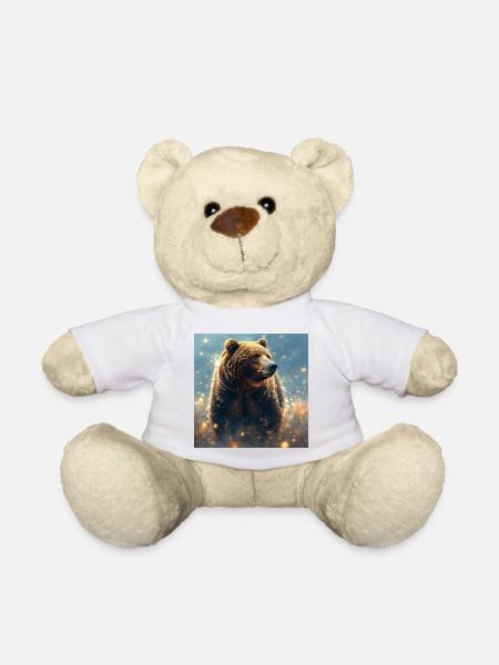 Krafttier Braunbär - Teddy - Weiß
