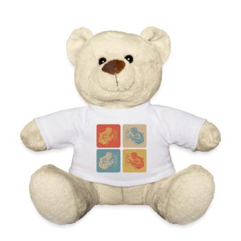 Soudeurs au style rétro - Nounours - blanc - Devant