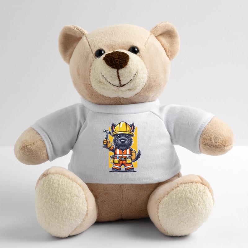 Scottish Terrier Construction Worker Teddy Bear