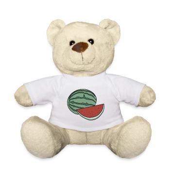 Délicieux fruit pastèque - Nounours - blanc - Devant