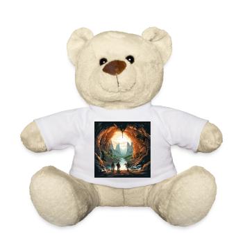 The Cave Explorers - Teddy Bear - white - Front