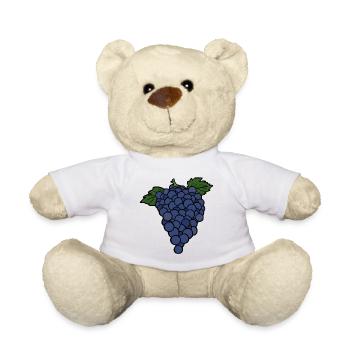 Delicious Fruit Grape - Teddy Bear - white - Front