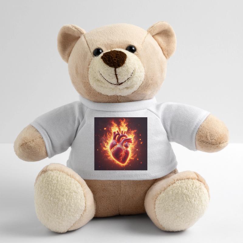 Brennendes Herz Design Teddy