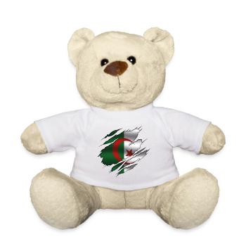 Algerien Flagge - Algerien - Zerrissene Flagge - Teddy - Weiß - Vorne