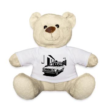 Soviet steel on wheels - Teddy Bear - white - Front