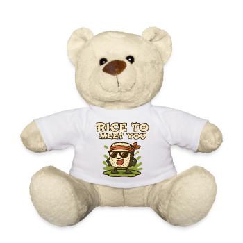 Riz pour te rencontrer Riz de dessins animés - Nounours - blanc - Devant