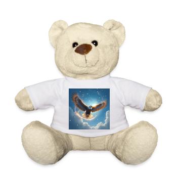 Krafttier Adler am Himmel - Teddy - Weiß - Vorne
