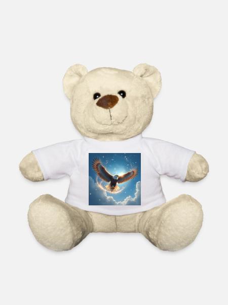 Power Animal Eagle in the Sky - Teddy Bear - white