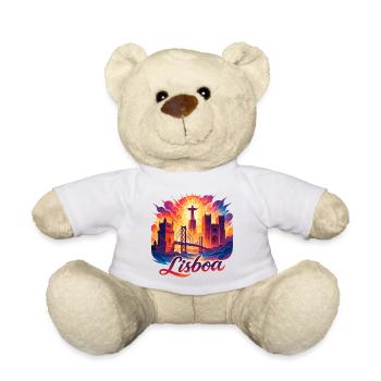 Lisbon Lisboa Capital Portugal Gift - Teddy Bear - white - Front