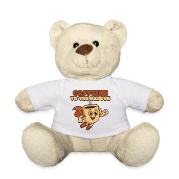 Kaffeerettungsheld - Teddy - Weiß - Vorne
