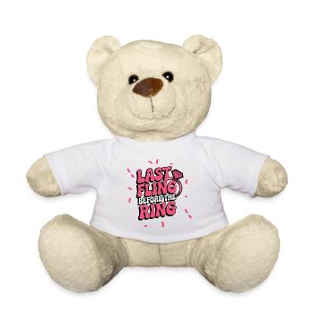 Last fling before the Ring! Customizable - Teddy Bear - white - Front