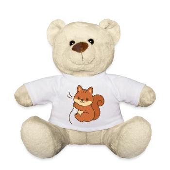 Kuschel-Eichhörnchen - Teddy - Weiß - Vorne