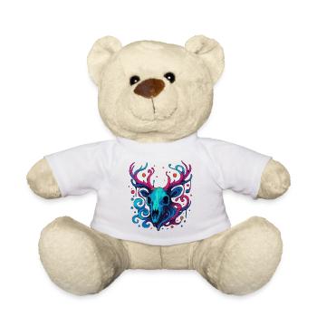 Geweihschädel - Teddy - Weiß - Vorne