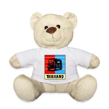 Thailand Tuk Tuk Design - Teddy - Weiß - Vorne