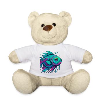 Neon Fisch - Teddy - Weiß - Vorne