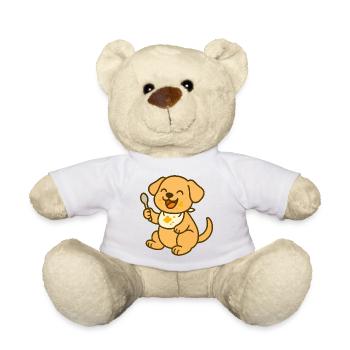 Futtern mit Welpenliebe - Teddy - Weiß - Vorne