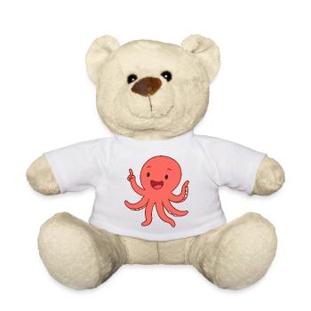 Happy Krakenkind - Teddy Bear - white - Front