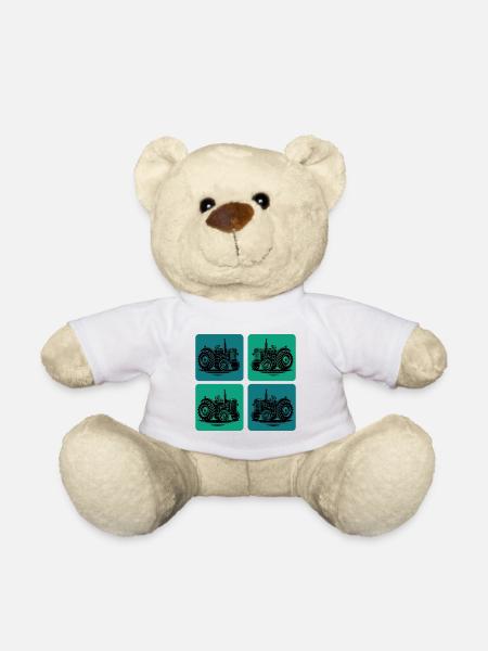 Conception du tracteur - Nounours - blanc