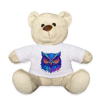 Neon-Eule - Teddy - Weiß - Vorne