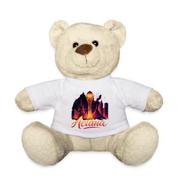 Astana Capital Kazakhstan Cadeau Cool - Nounours - blanc - Devant