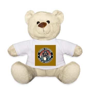 Brauche nur Kaffee und meine Spinne Tarantel - Teddy - Weiß - Vorne