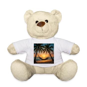 Vacation - Palmen - Hängematte - Teddy - Weiß - Vorne