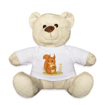 Nordischer Wald - Eichhörnchen - Teddy - Weiß - Vorne