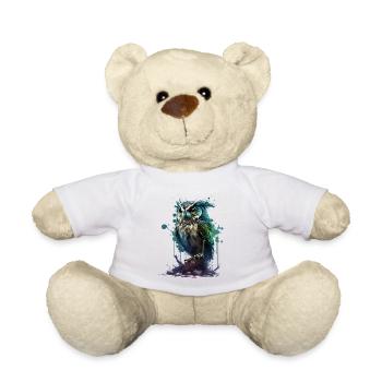 Tropfen Eule - Teddy - Weiß - Vorne