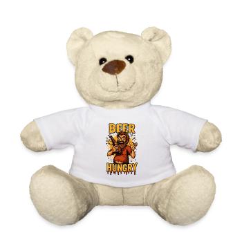 Beer Hunger Design - Teddy Bear - white - Front