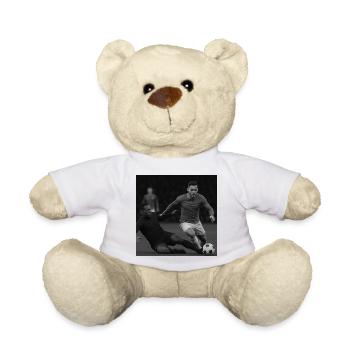 Dynamische Fußball-Action-Illustration - Teddy - Weiß - Vorne