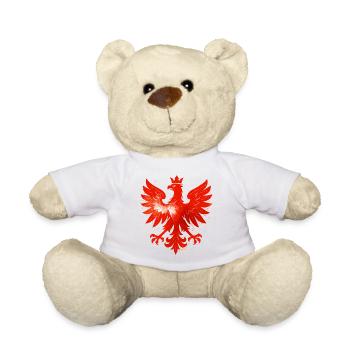 Polen Polska Adler Flagge Fahne cool Geschenk - Teddy - Weiß - Vorne