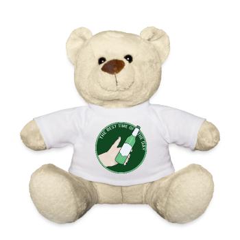 The Best Time of The Day - Teddy Bear - white - Front