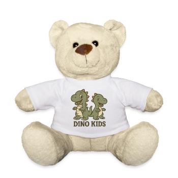 Cute Dino Kids Design - Teddy Bear - white - Front