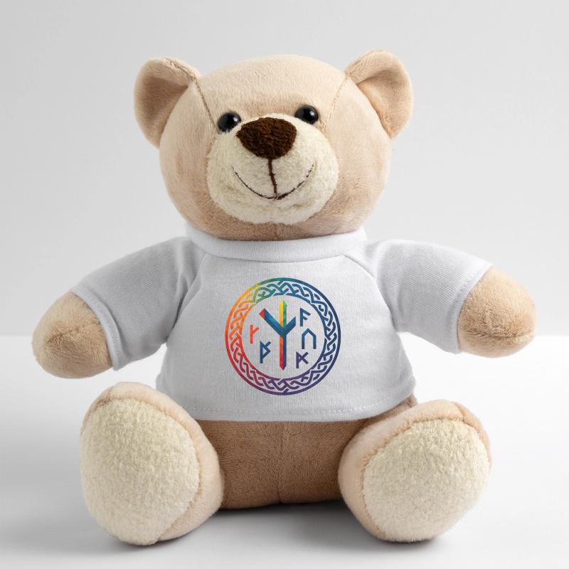 WPAP Polygon Stil - mythischer Runenring Teddy