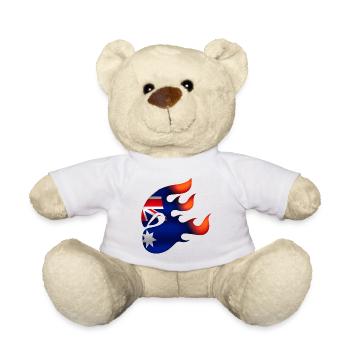 Drapeau de l’Australie - Australie - Ninja - Nounours - blanc - Devant