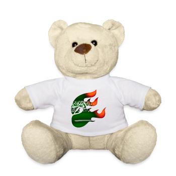 Saudi Arabia Flag - Saudi Arabia - Ninja - Teddy Bear - white - Front