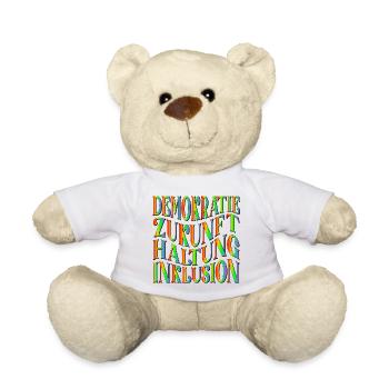 ZUKUNFT DEMOKRATIE - Teddy - Weiß - Vorne