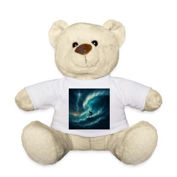Storm Surfer - Surfen auf riesiger Welle - Teddy - Weiß - Vorne