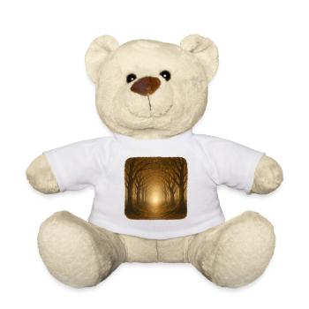Mystyischer Herbstwald Sonnenlicht - Teddy - Weiß - Vorne