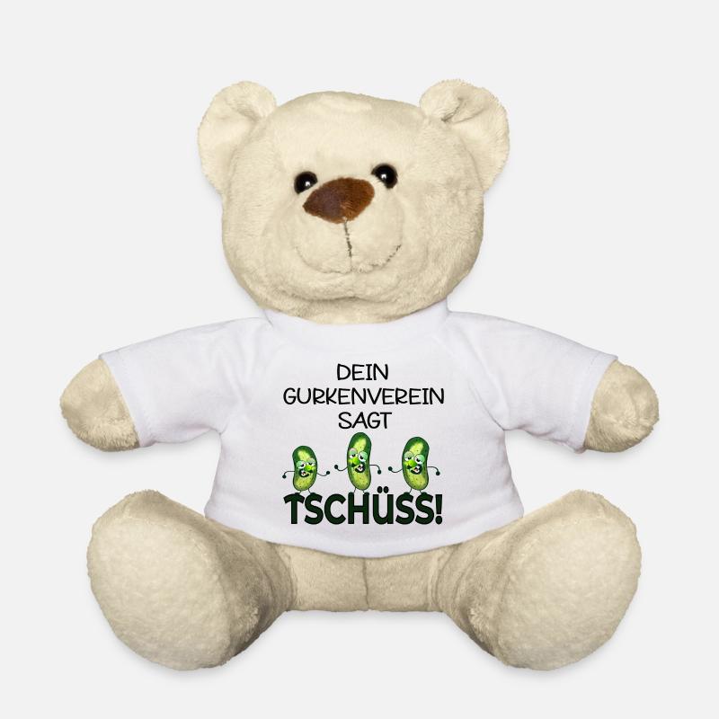 ABSCHIED KOLLEGEN TSCHÜSS GURKEN - Teddy - Weiß