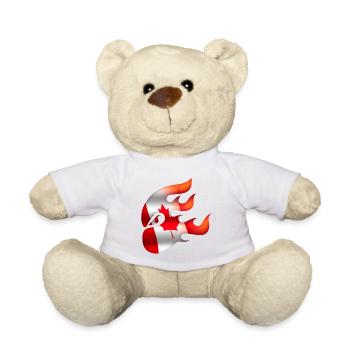 Drapeau du Canada - Canada - Ninja - Nounours - blanc - Devant