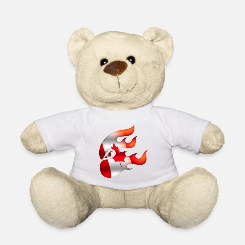 Flagge von Kanada - Kanada - Ninja - Teddy - Weiß
