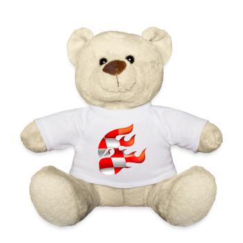 Drapeau de la Croatie - Croatie - Ninja - Nounours - blanc - Devant